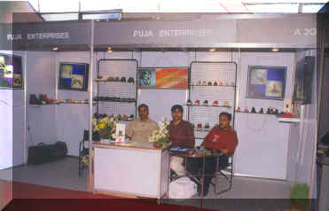 PUJA ENTERPRISES participated at the International Shoes Fair-1998, Pragati Maidan, New Delhi